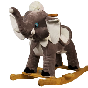 راکر فیل کودک چوبی خاکستری -اسباب بازی